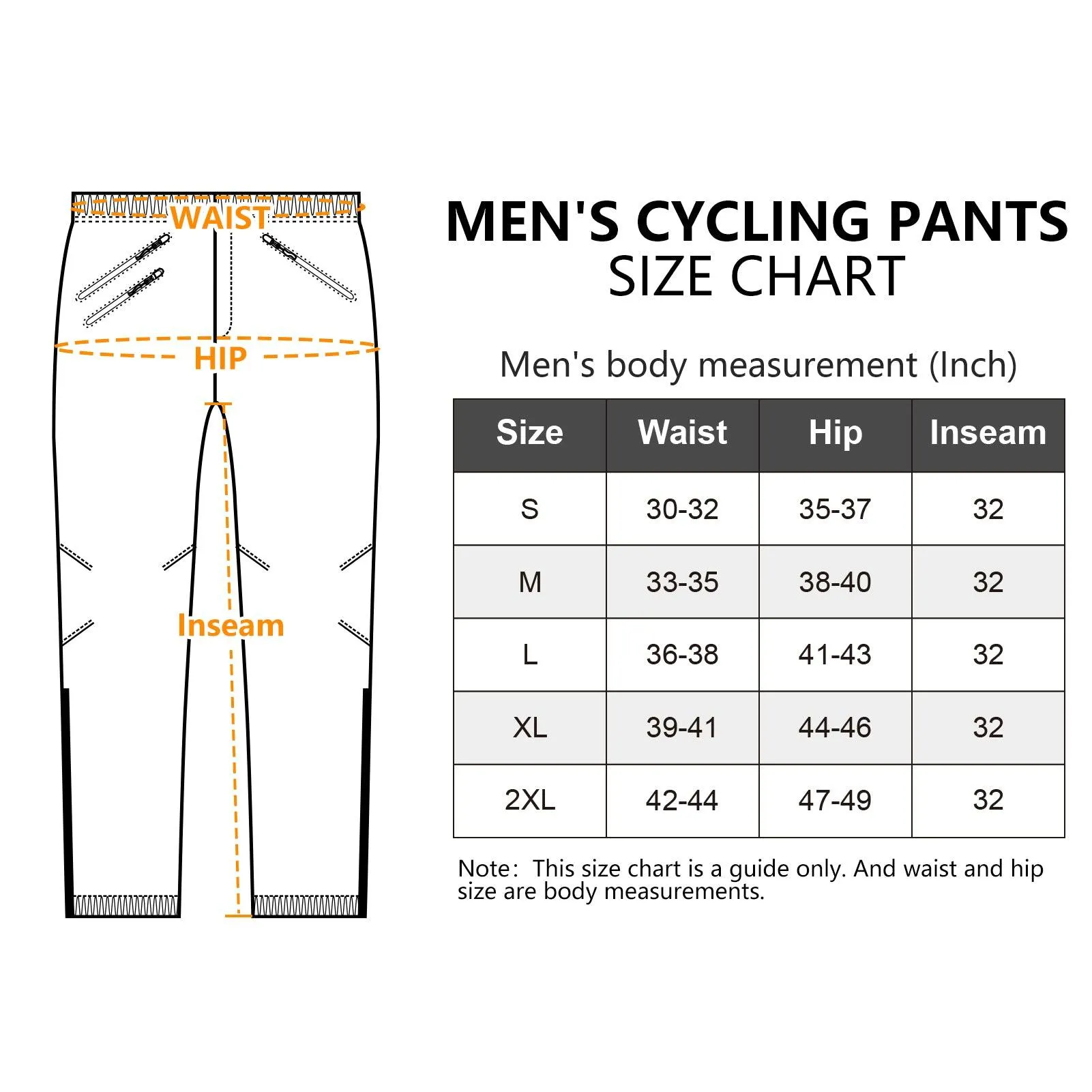 0.88 lbs 10000mm W/P Index 10000 Level Breathable Men's Cycling Pants with Reflective and Anti-sild Design