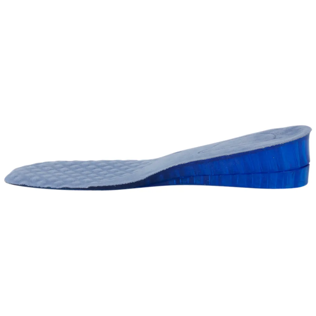 1 Pair Men Blue Detachable 2-Layer Height Increase Full Insoles Shoe Pad 5CM