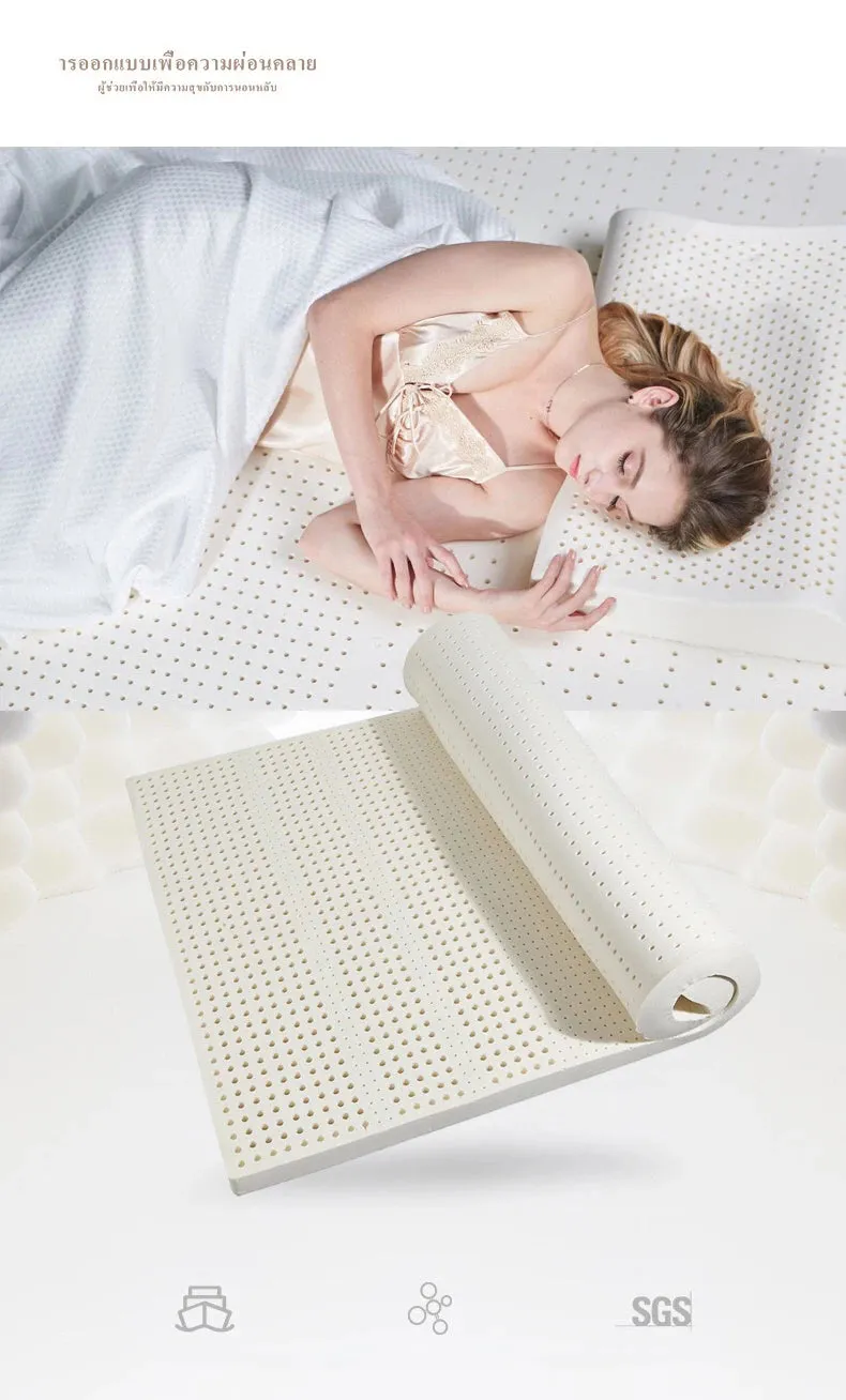 100% Natural latex Liquid Mattress Thailand Tatami Slow rebound Mattresses Press mode Mattress With Cover customizable Size