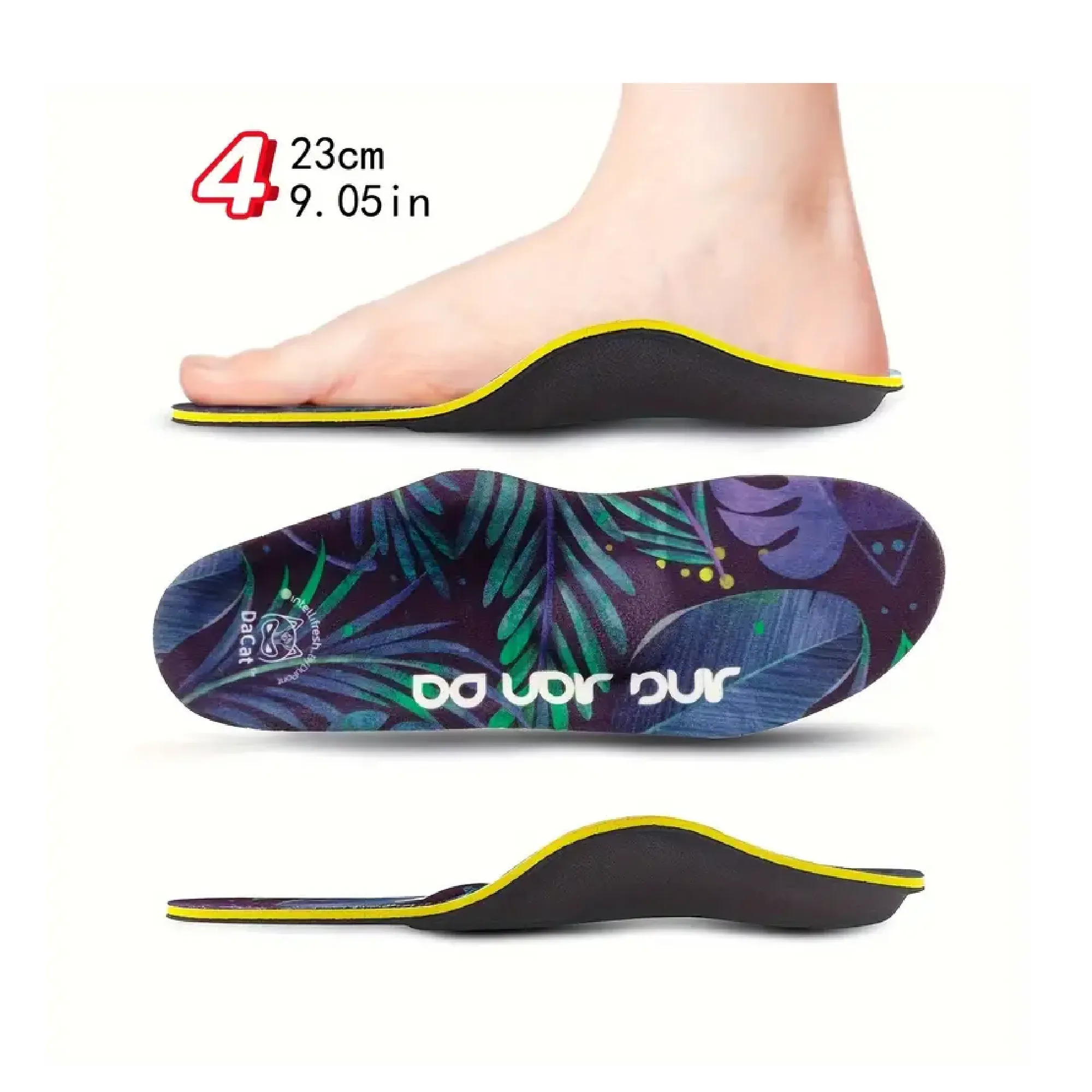 1pc Foot Arch Support Flat Feet Insoles - Plantar Fasciitis Support Insoles For Plantar Fasciitis, Metatarsalgia, Heel Pain -Orthotic Inserts For Men & Women