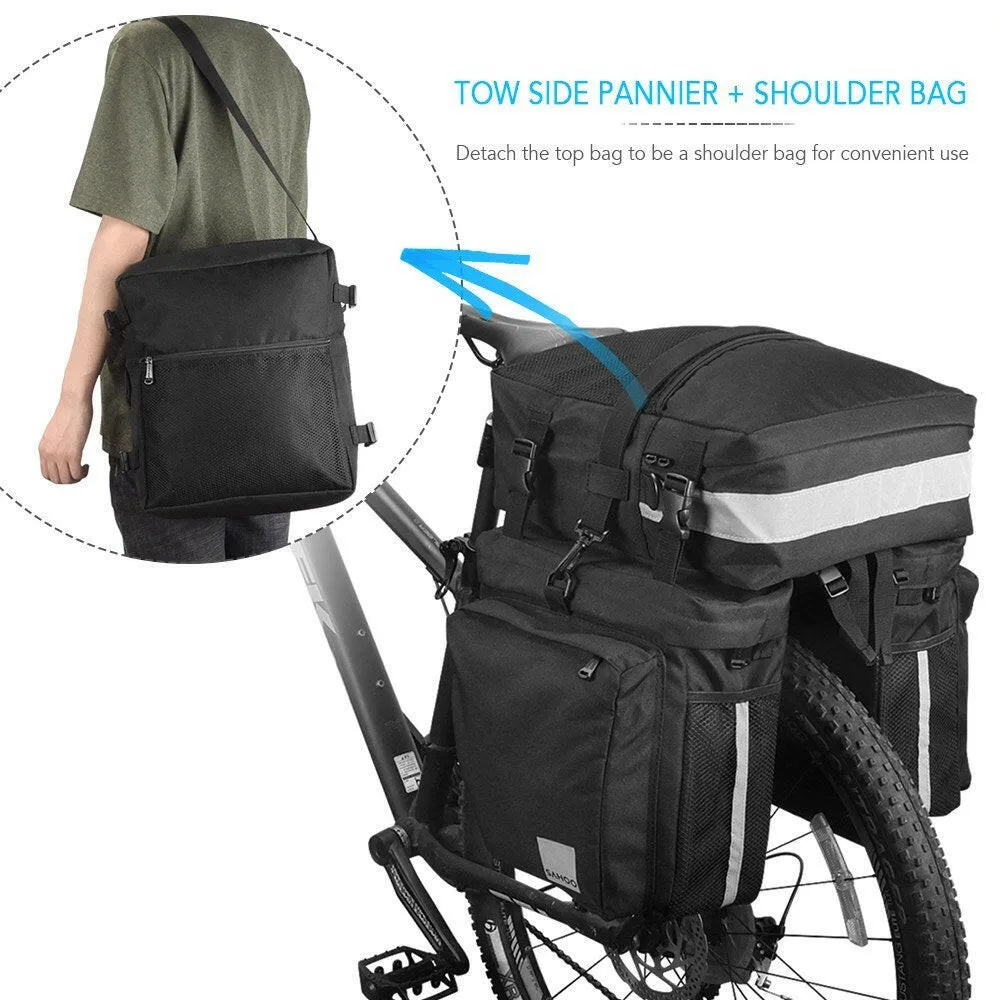 3-IN-1 Multi-functional Bike Pannier MTB Road Bike Rear Seat Trunk Bag