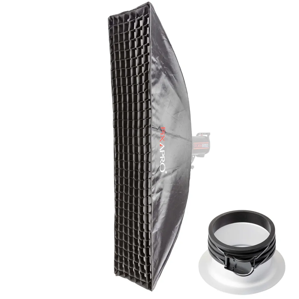 35x160cm Dual-Layer Recessed Strip Softbox & 5cm Grid