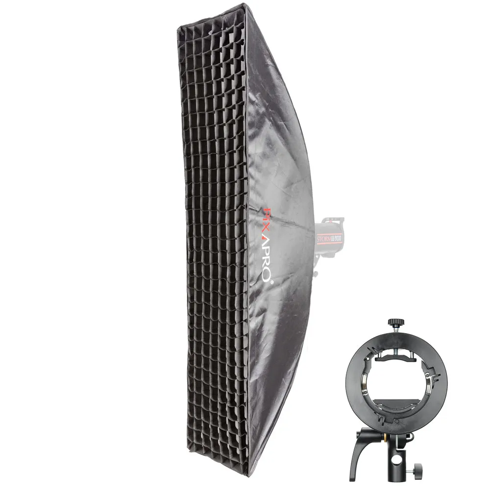 35x160cm Dual-Layer Recessed Strip Softbox & 5cm Grid