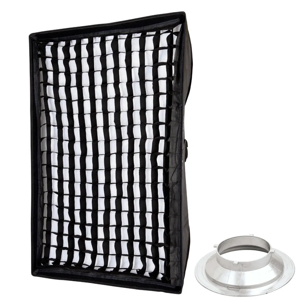 60x90cm (2'x3') Strobe Rectangular Softbox with Optional Mounting Ring