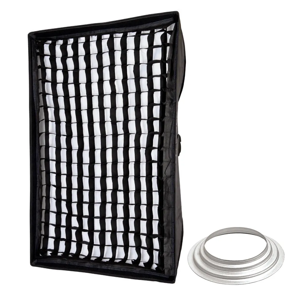 60x90cm (2'x3') Strobe Rectangular Softbox with Optional Mounting Ring