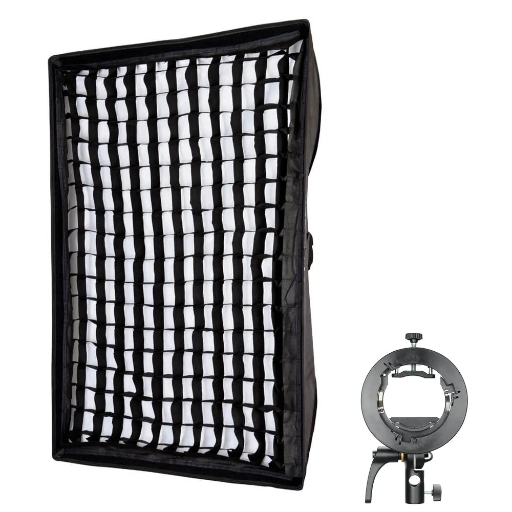 60x90cm (2'x3') Strobe Rectangular Softbox with Optional Mounting Ring