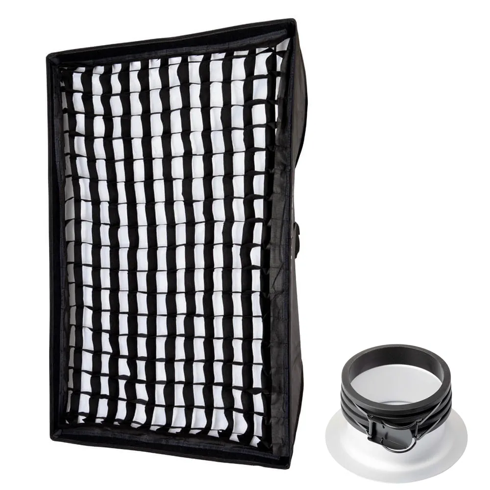 60x90cm (2'x3') Strobe Rectangular Softbox with Optional Mounting Ring