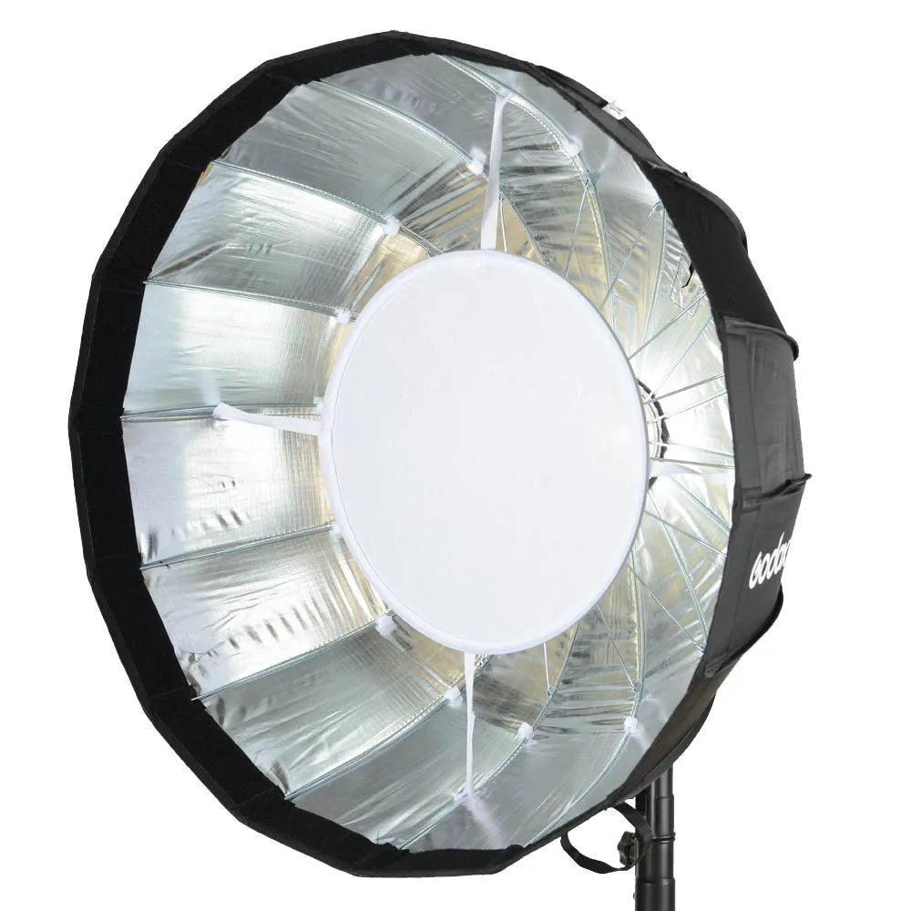 AD-S65S 65cm Portable Silver Godox-Fitting  Parabolic Softbox With Silver Interior