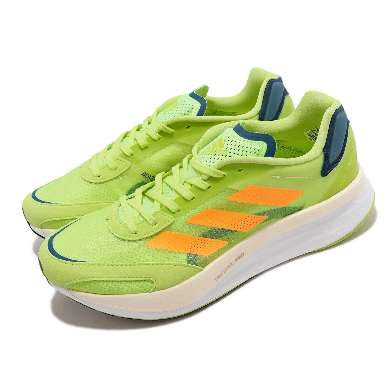 Adidas Mens Adizero Boston 10 Marathon Run - Green