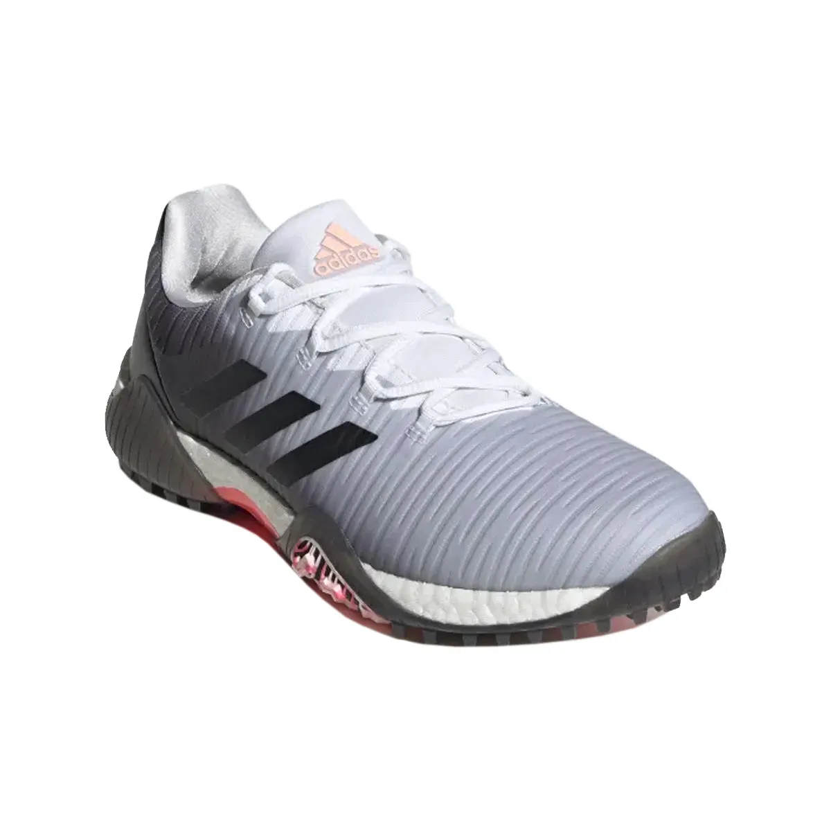 Adidas Women's Code Chaos Golf Shoes - Cloud White / Core Black / Light Flash Orange