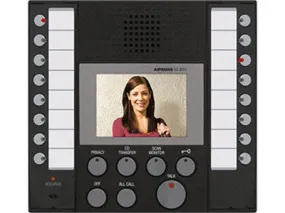 Aiphone AX-8MV Audio/Video Master, Black, with buttons for up to 8 Masters and 8 Doors / Subs