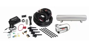 Air Lift Performance 3H Air Management (3/8" Air Line, 4 Gallon 5-Port Lightweight Raw Aluminum Tank, VIAIR 444C Compressor)