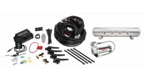 Air Lift Performance 3H Air Management (3/8" Air Line, 4 Gallon 7-Port Lightweight Raw Aluminum Tank, VIAIR 444C Compressor)