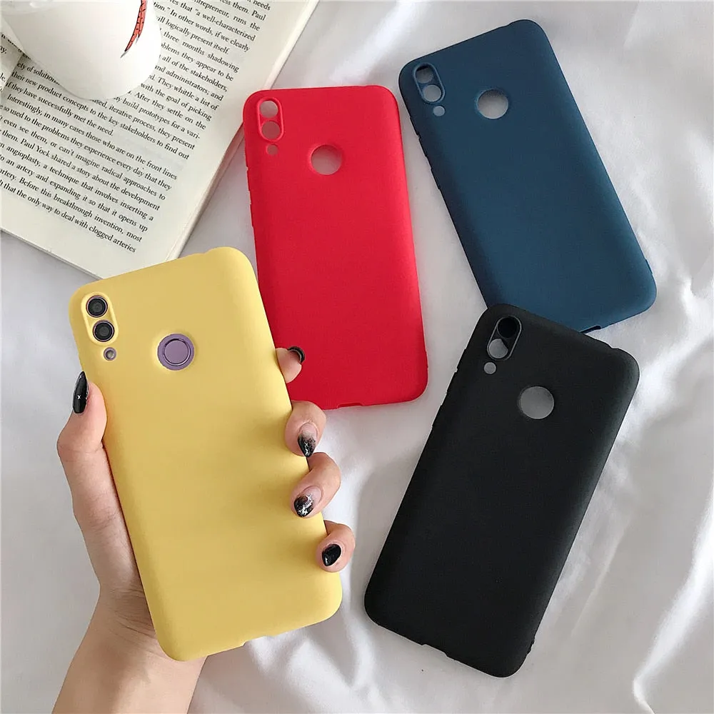 Anymob Huawei Yellow Candy Colored Jelly Silicone Mobile Phone Protective Case