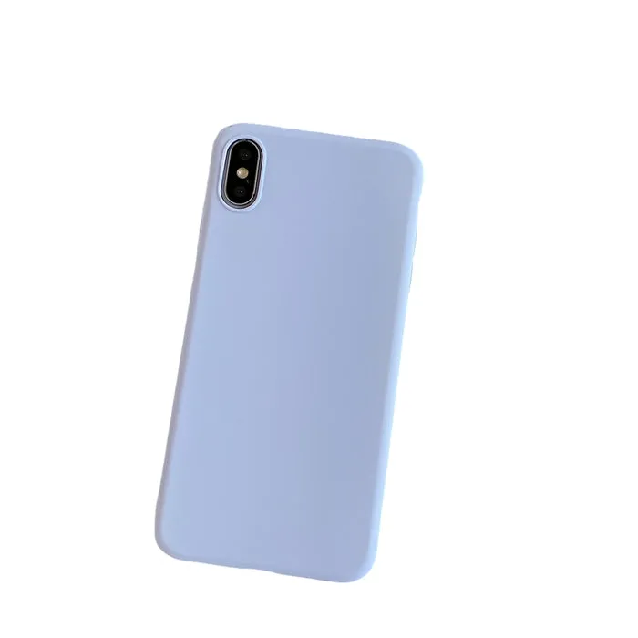 Anymob iPhone Baby Blue Candy Color Silicone Phone Case Soft TPU Back Cases Cover