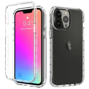 Anymob iPhone Clear Transparent Gradient Bumper Phone Case Silicone Shockproof Cover