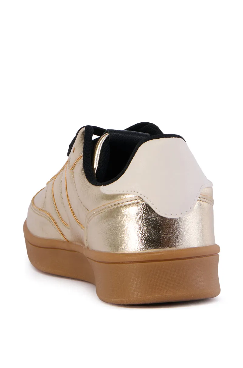 AZALEA WANG FULL MOON GOLD METALLIC SNEAKER