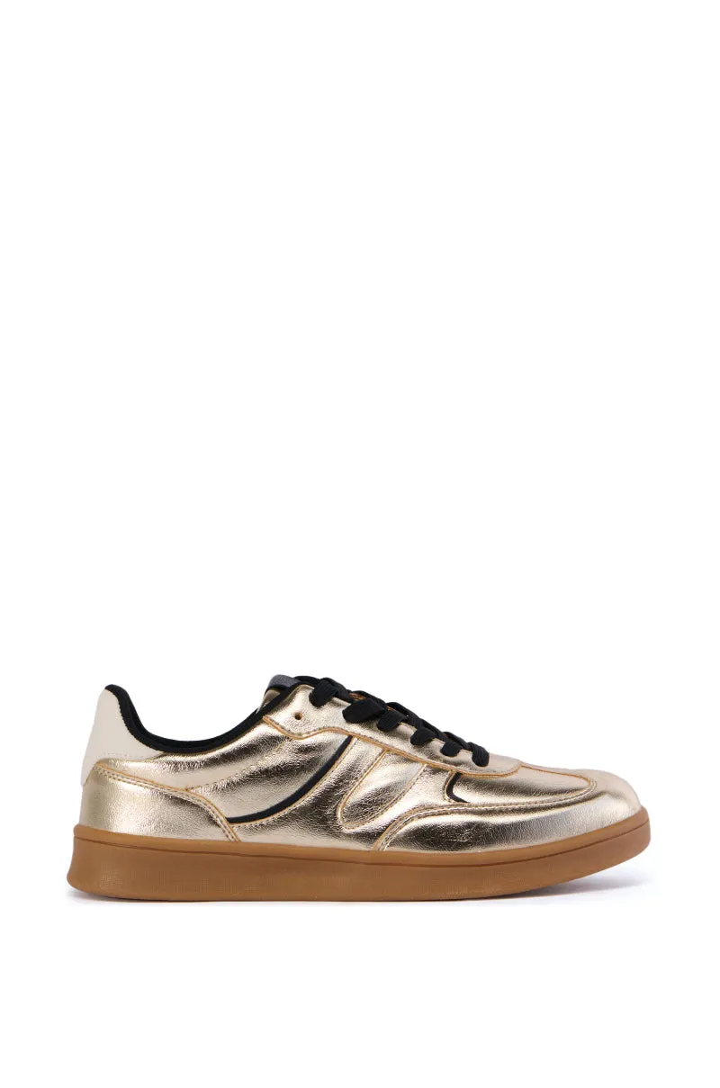 AZALEA WANG FULL MOON GOLD METALLIC SNEAKER