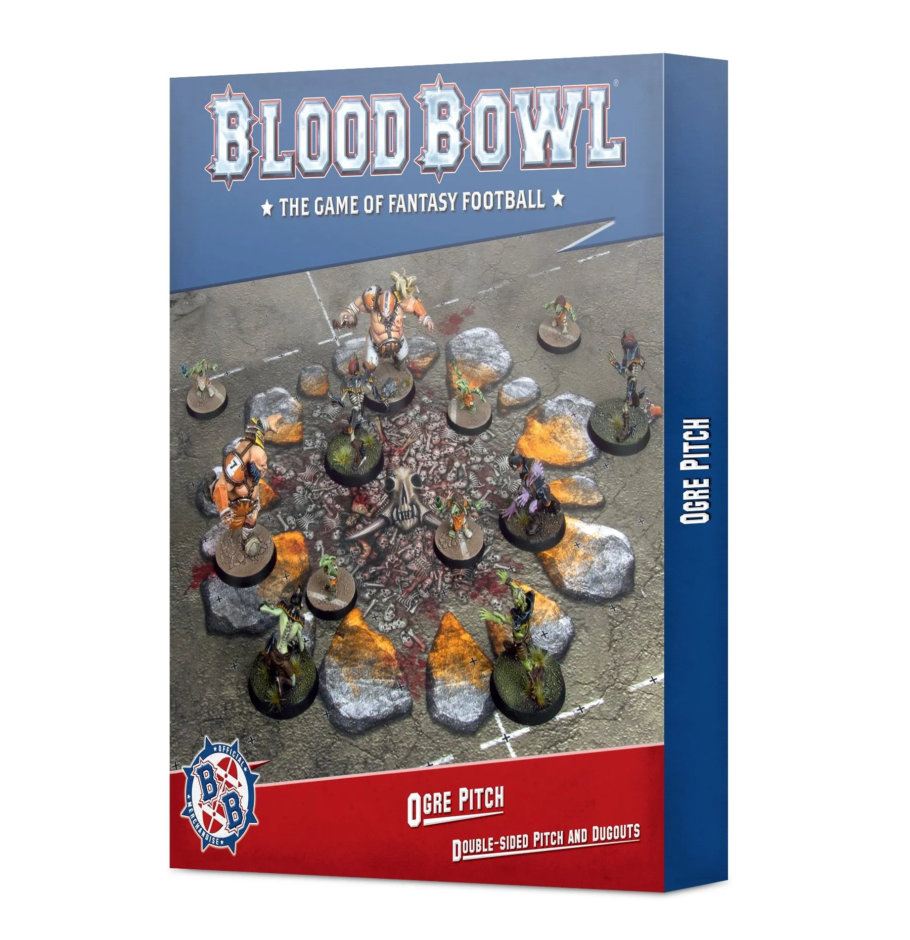 Blood Bowl Ogre Team Pitch and Dug outs