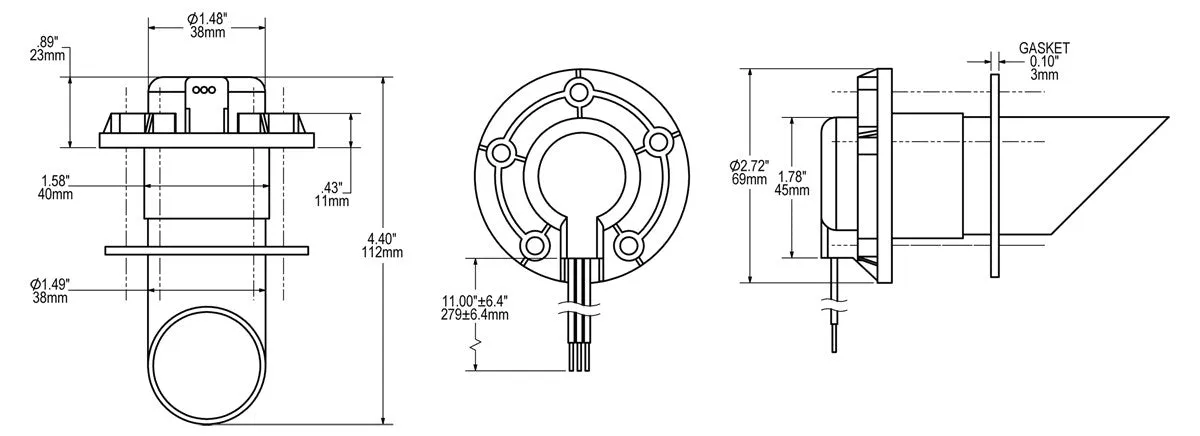 Blue Sea VSM 422 Diesel/Water/Waste Sensor 32in ( 81cm )