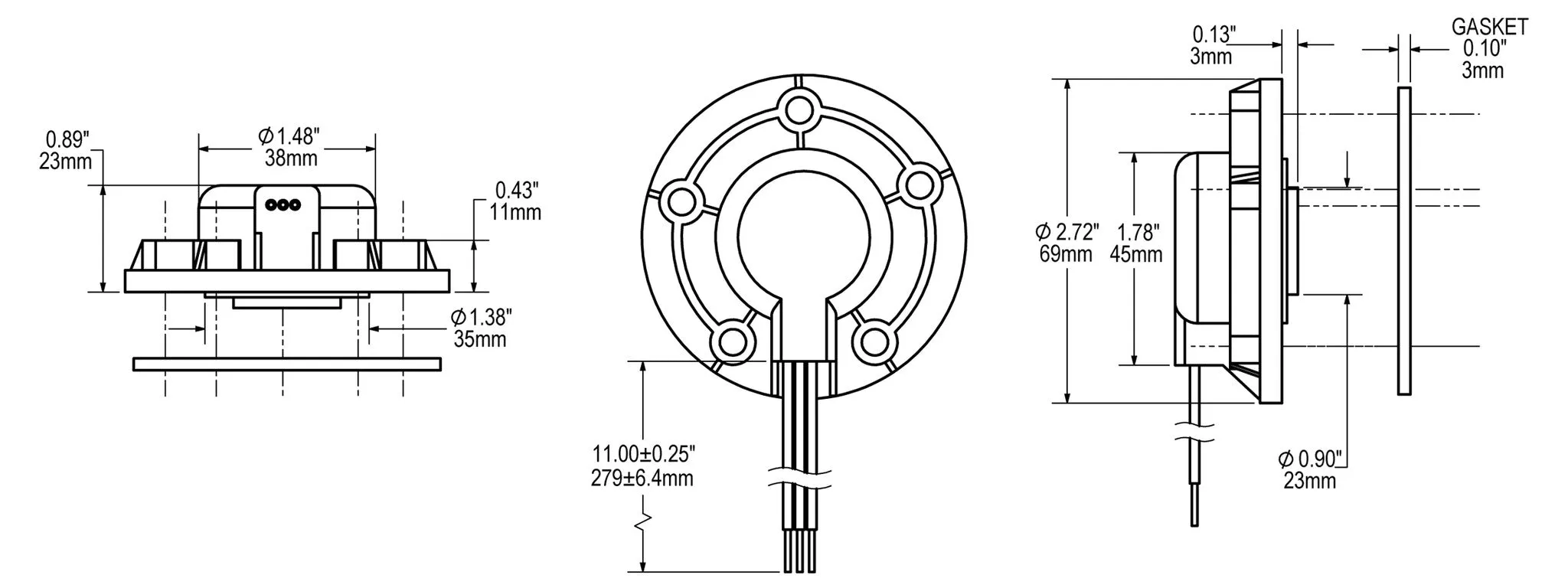 Blue Sea VSM 422 Petrol Tank Sender 24in ( 61cm )