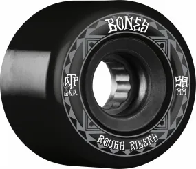 BONES WHEELS ATF Rough Rider Skateboard Wheels Runners 59mm 80a 4pk Black