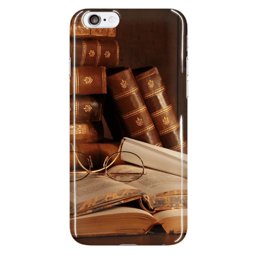 Books & Glasses Phone Cases