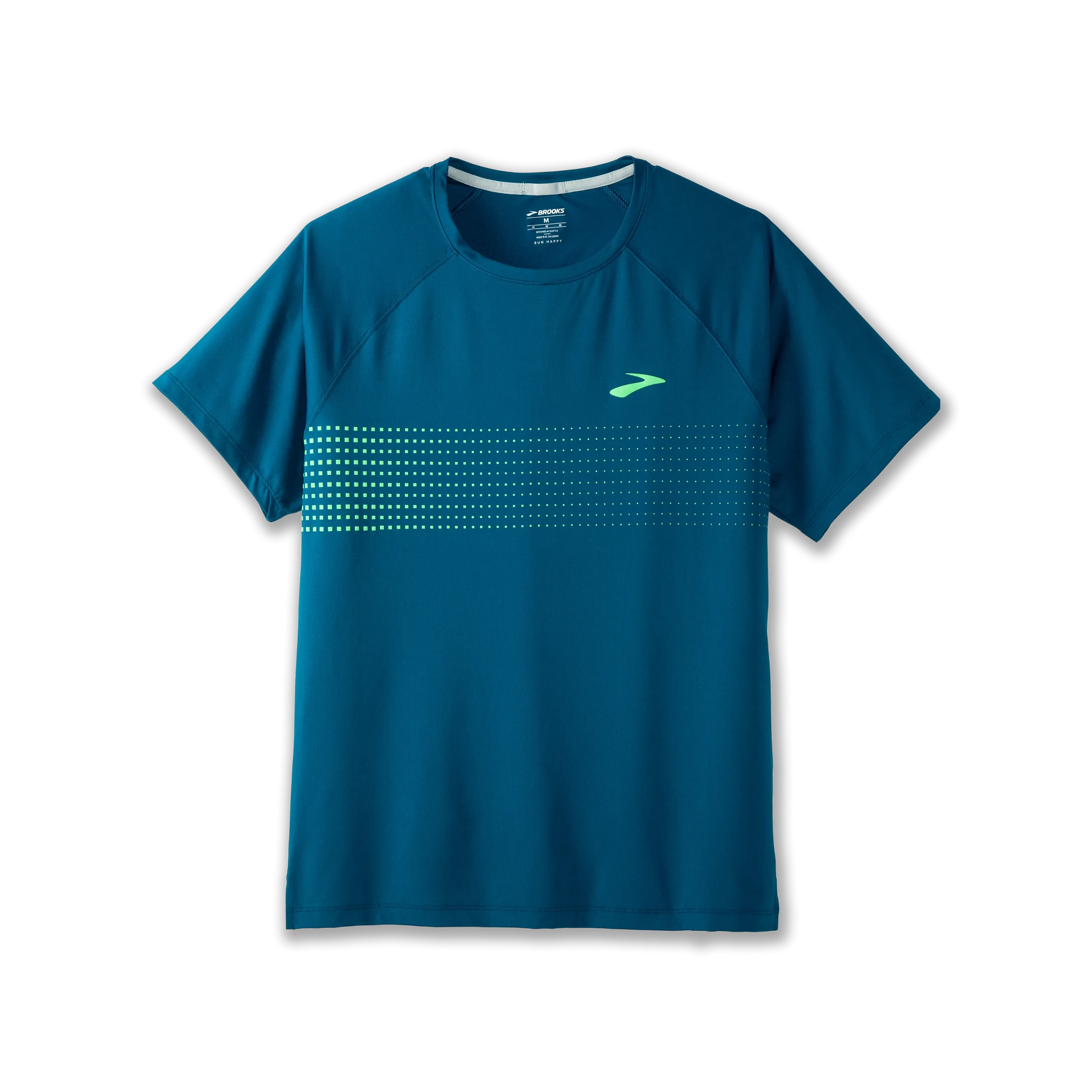 Brooks | Atmosphere Short Sleeve 2.0 | Men's | Dark Ocean/Pixel Stripe