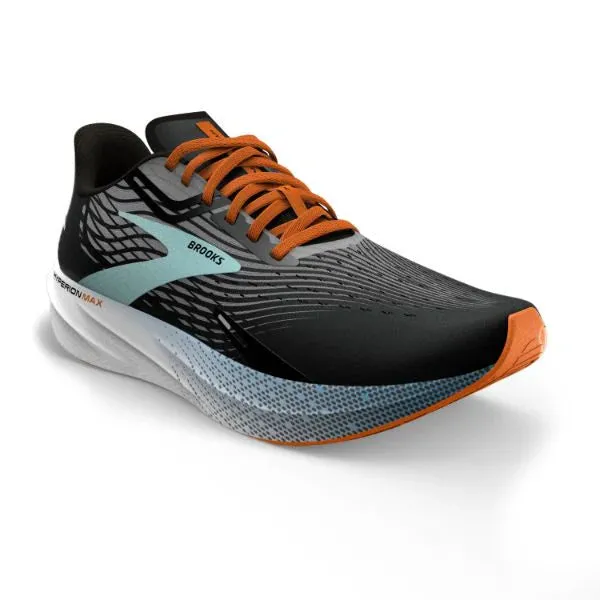 Brooks Men's Hyperion Max - 1D019 -Black/Grey/Orange Clown Fish