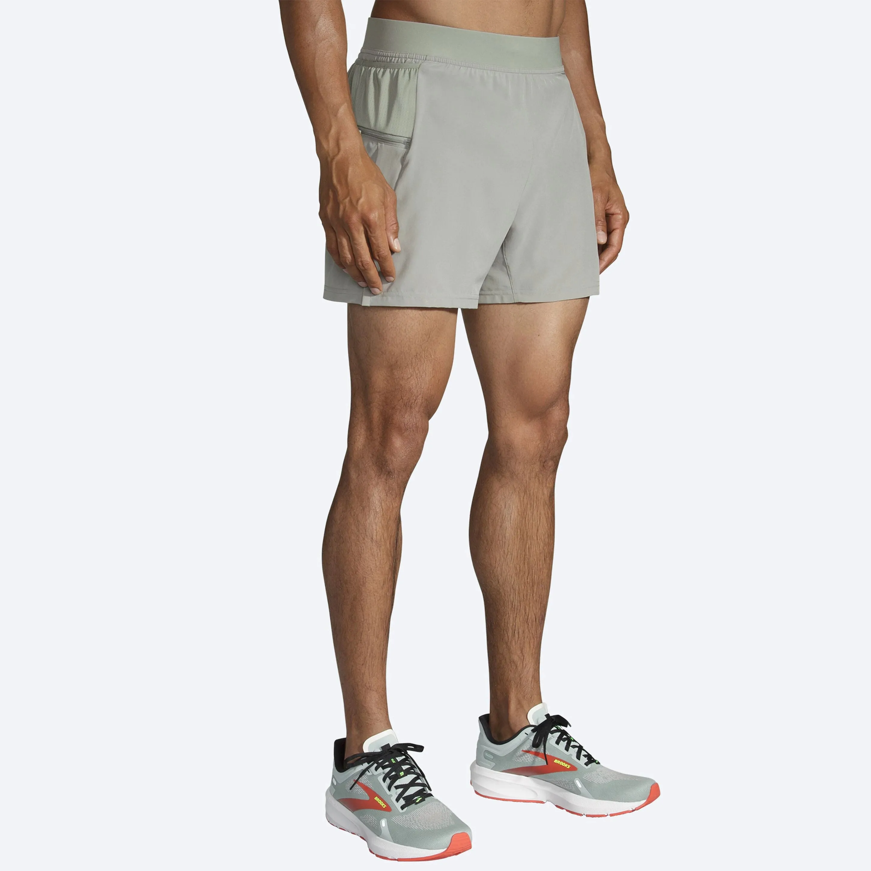 Brooks | Sherpa 5" 2-in-1 Short | Men's | Shadow