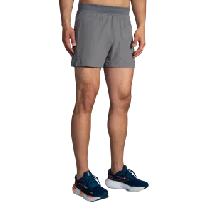 Brooks | Sherpa 5" Shorts | Men's | Heather Charcoal