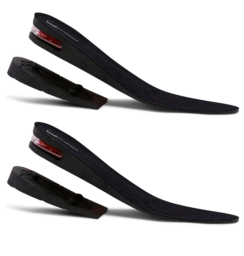 Burlingham Shoe Lifts for Men and Women (2 Inch) Elevated, Cushioned Heel Inserts and Arch Support Insoles