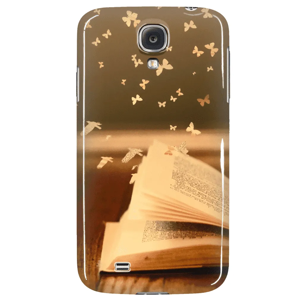 butterflies & books Phone Cases