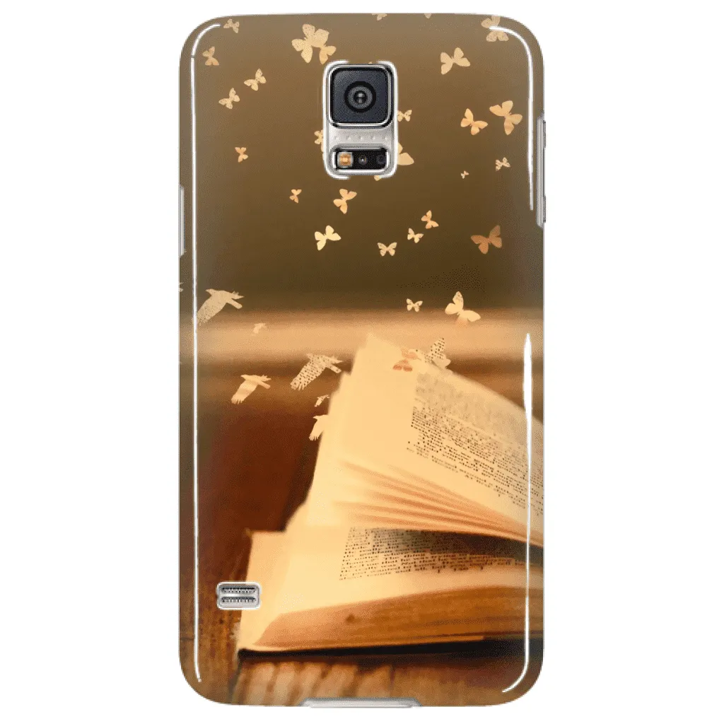 butterflies & books Phone Cases