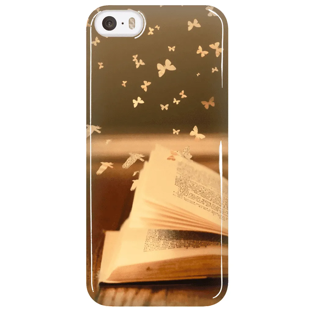 butterflies & books Phone Cases