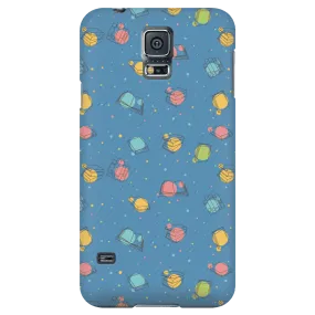 Colorful Bookish Pattern Phone Case blue