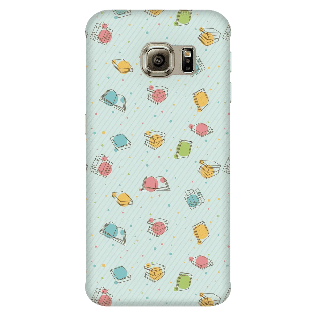 Colorful Bookish Pattern Phone Case Green