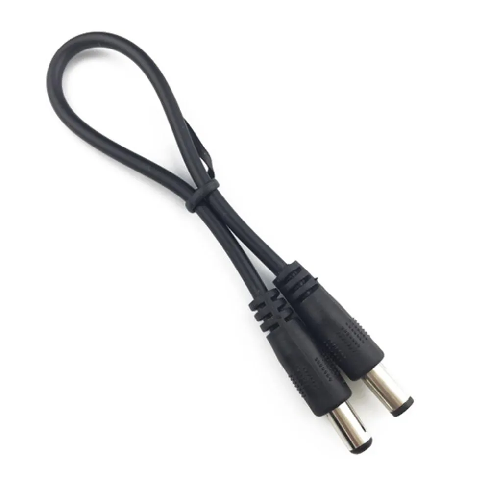 DC Power Plug 5.5 x 2.1mm Male To 5.5 x 2.1mm Male CCTV Adapter Connector Cable Power Extension Cords