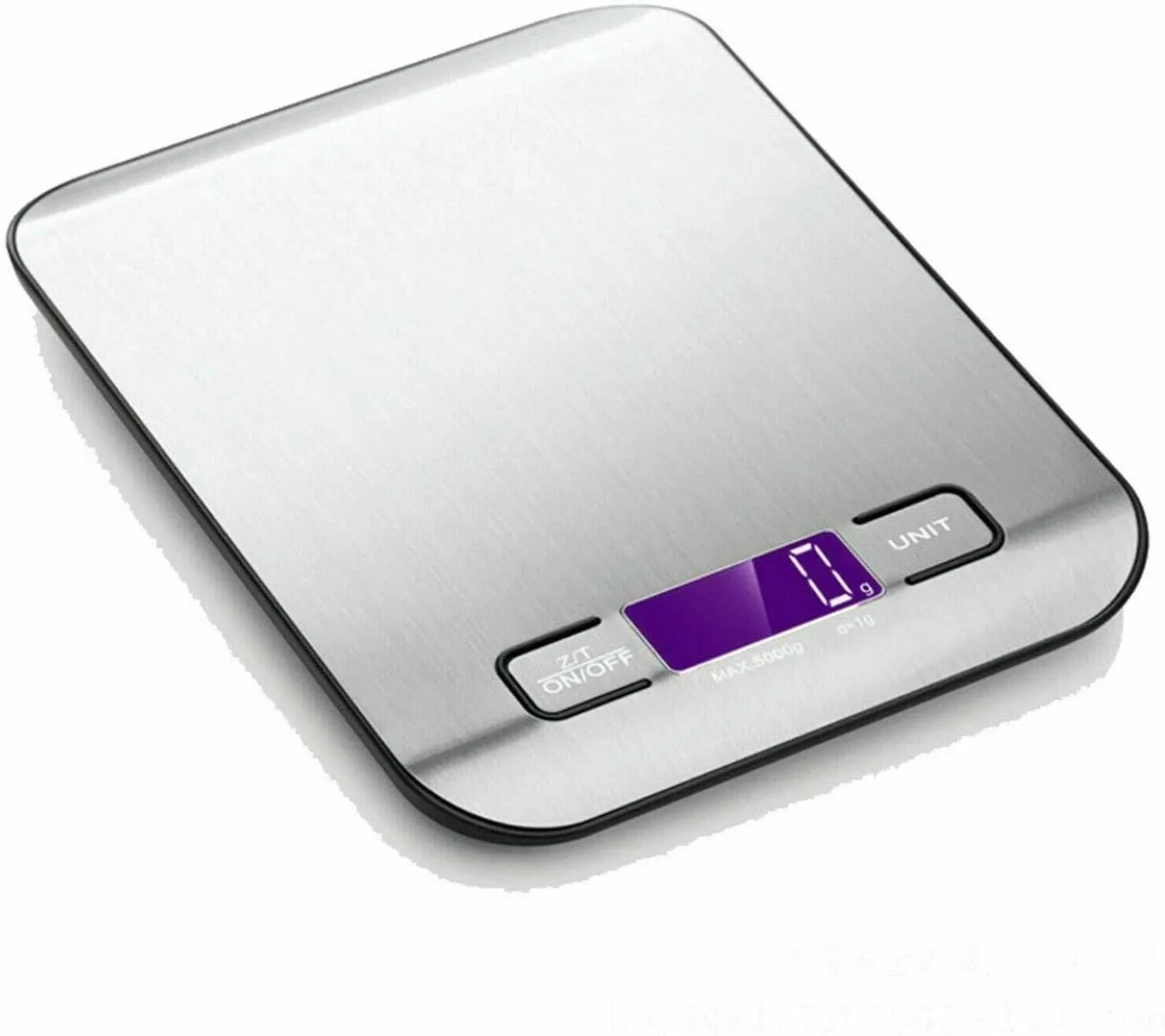 Digital Kitchen Scale - Touch Screen Glass Top, 5kg/11Lbs Accuracy, Electronic Cooking Scale