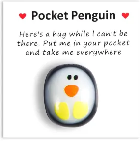 Encouraging Mini Card - Pocket Hug Penguin