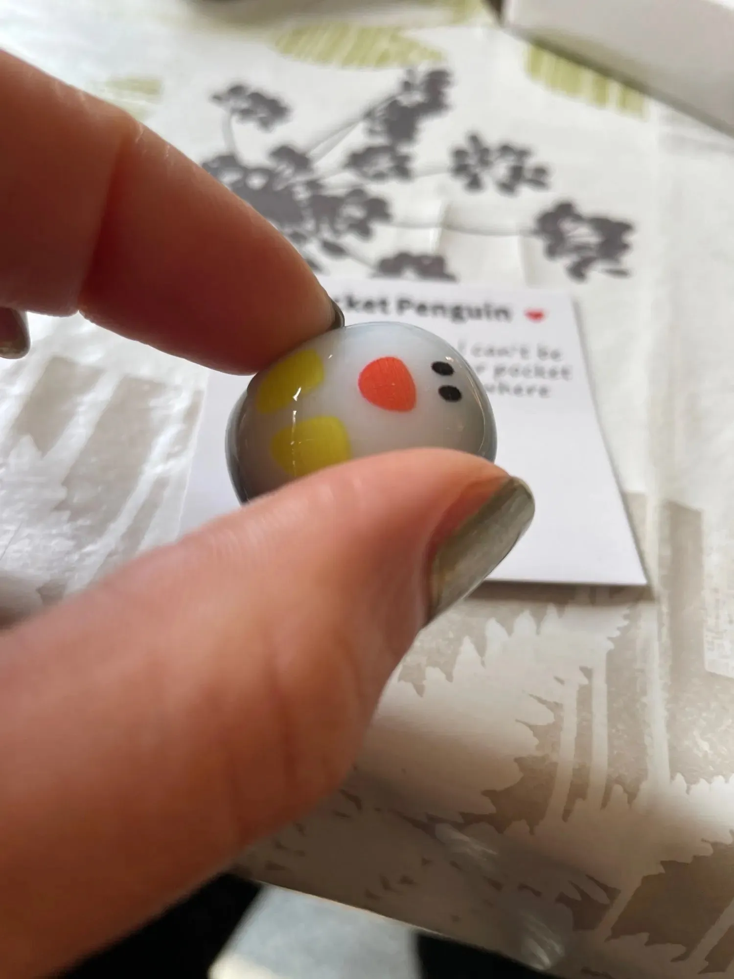 Encouraging Mini Card - Pocket Hug Penguin