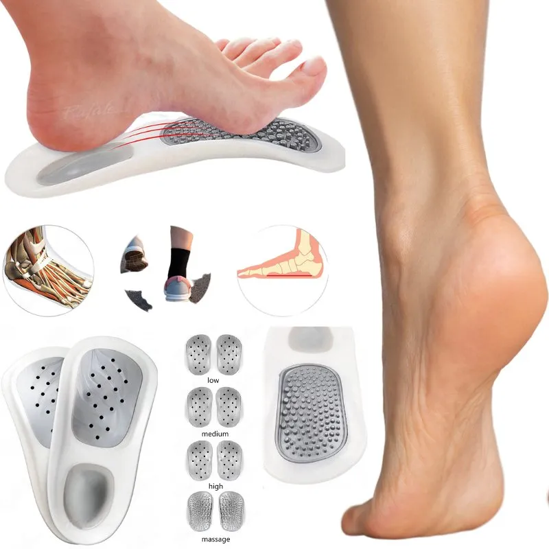 Hard Orthotics for Flat Feet Arch Support Orthopedic Cushions - Plantar Fasciitis Insoles