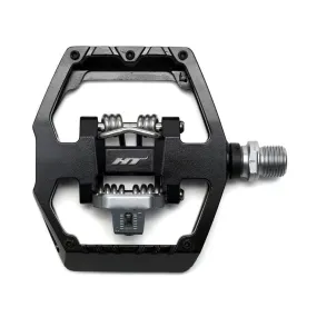 HT Components GD-1 Trail Clipless/Flat 9/16" SPD Pedals Black