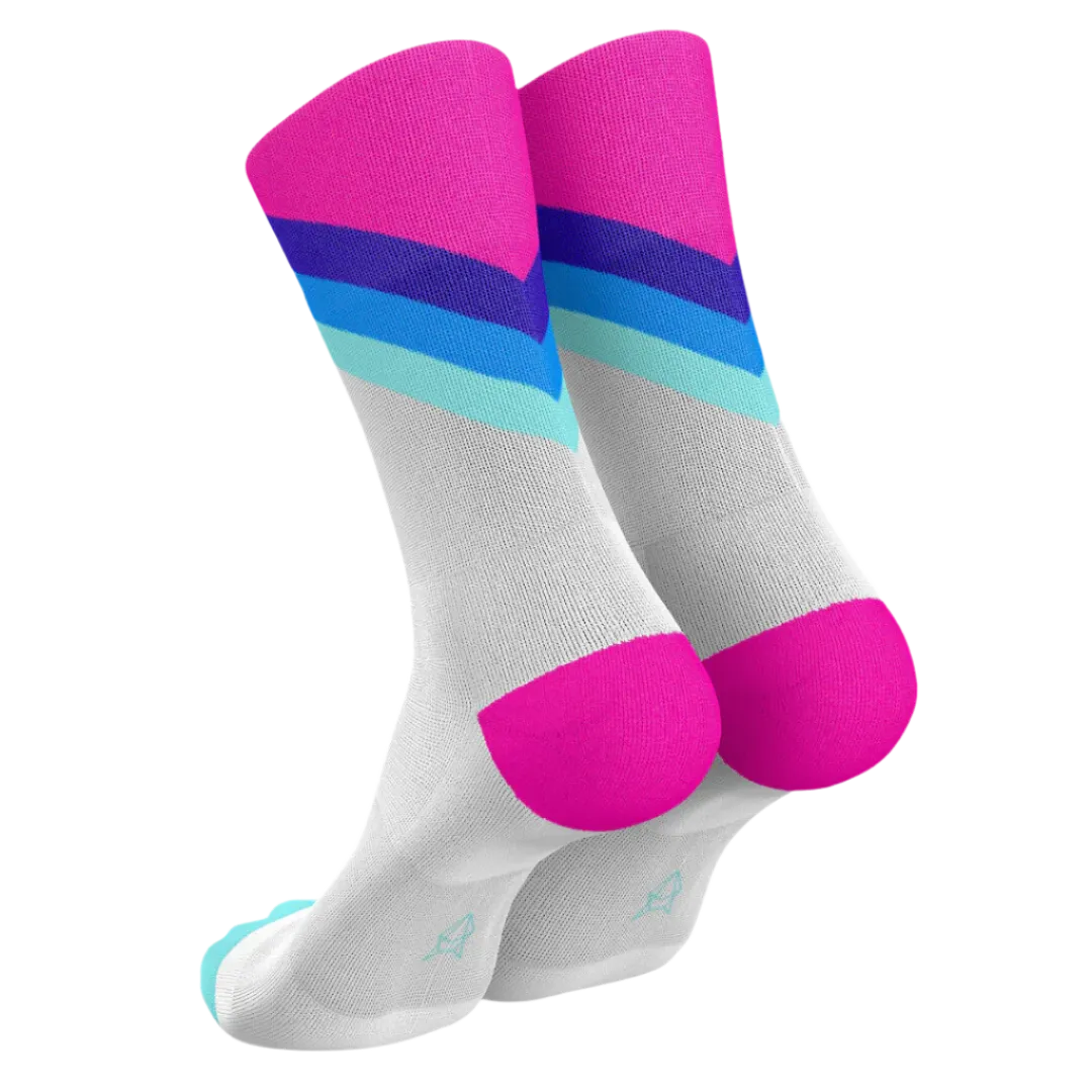 Incylence - Running Grades Long Sock - Blue Pink