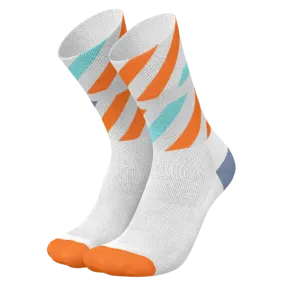 Incylence - Running Platforms Long Sock - White Orange