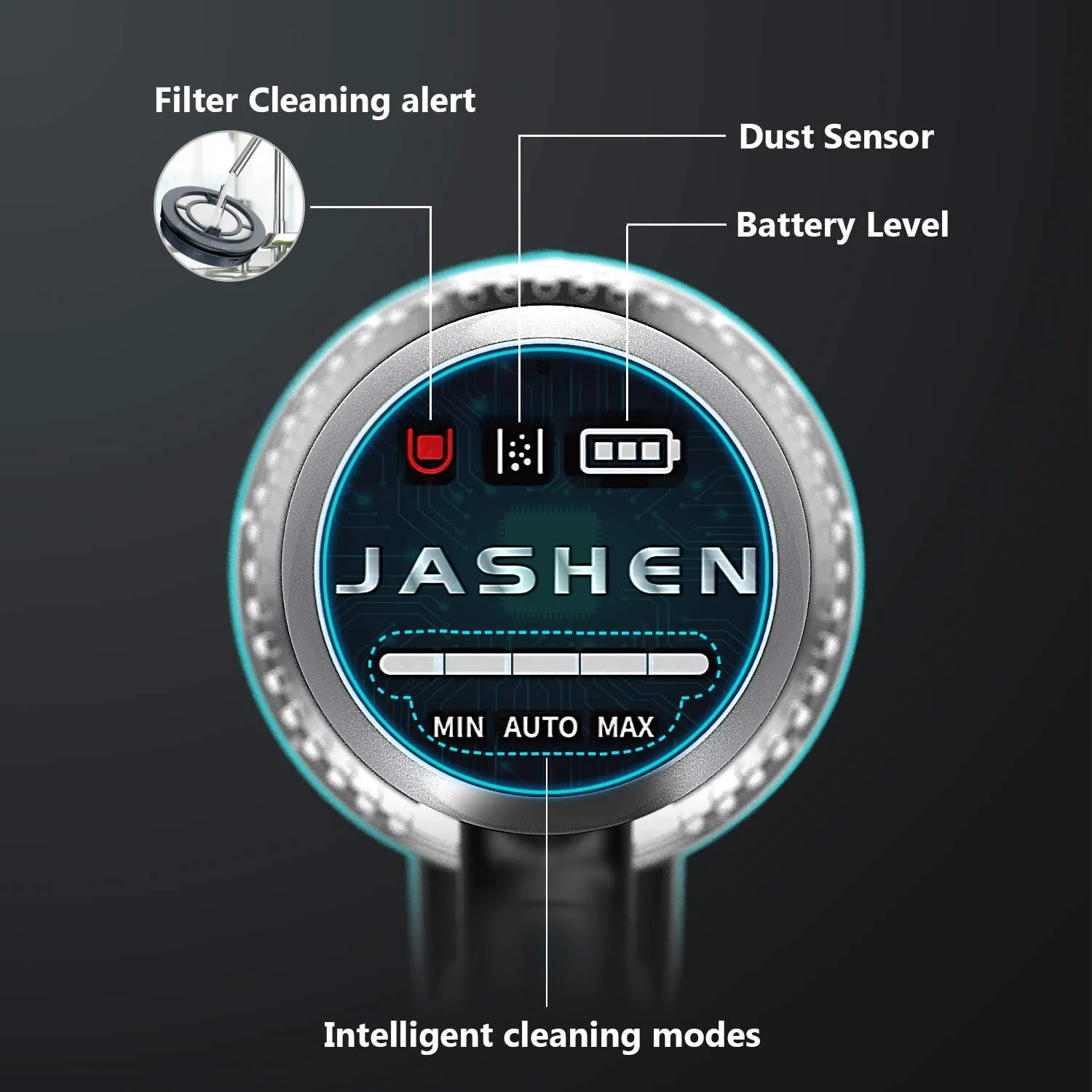 Jashen V18 Cordless Vacuum