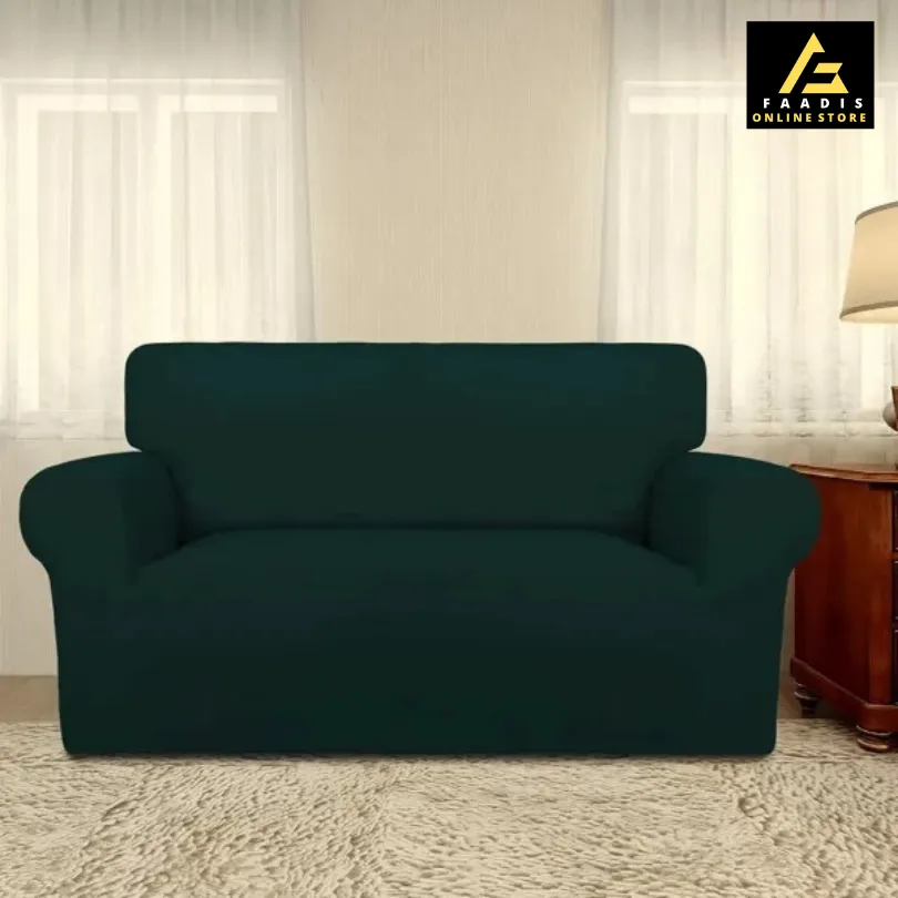 Jersey Sofa Covers-Dark Green