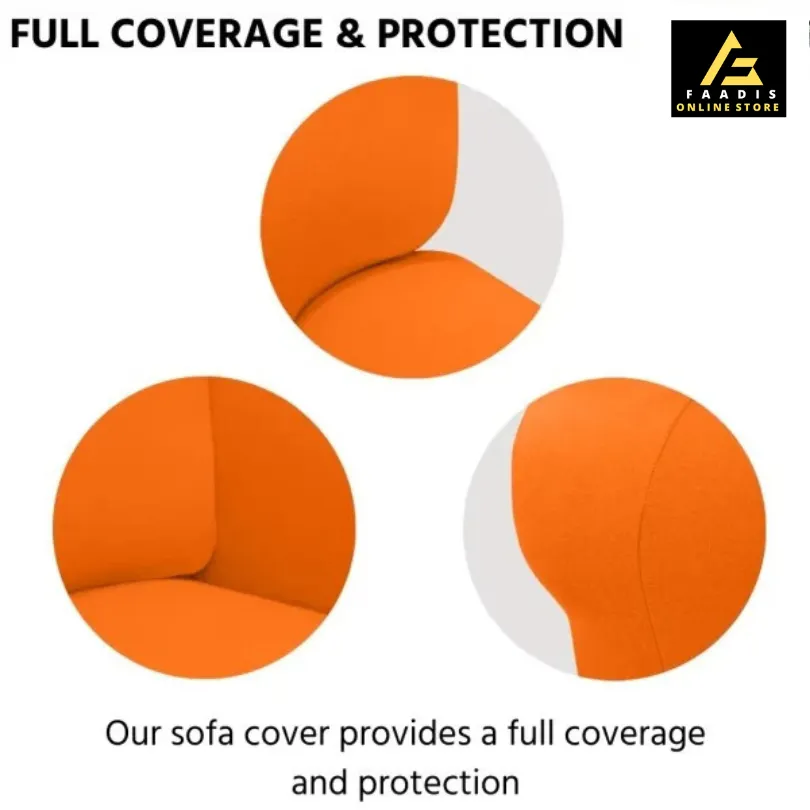 Jersey Sofa Covers-Orange