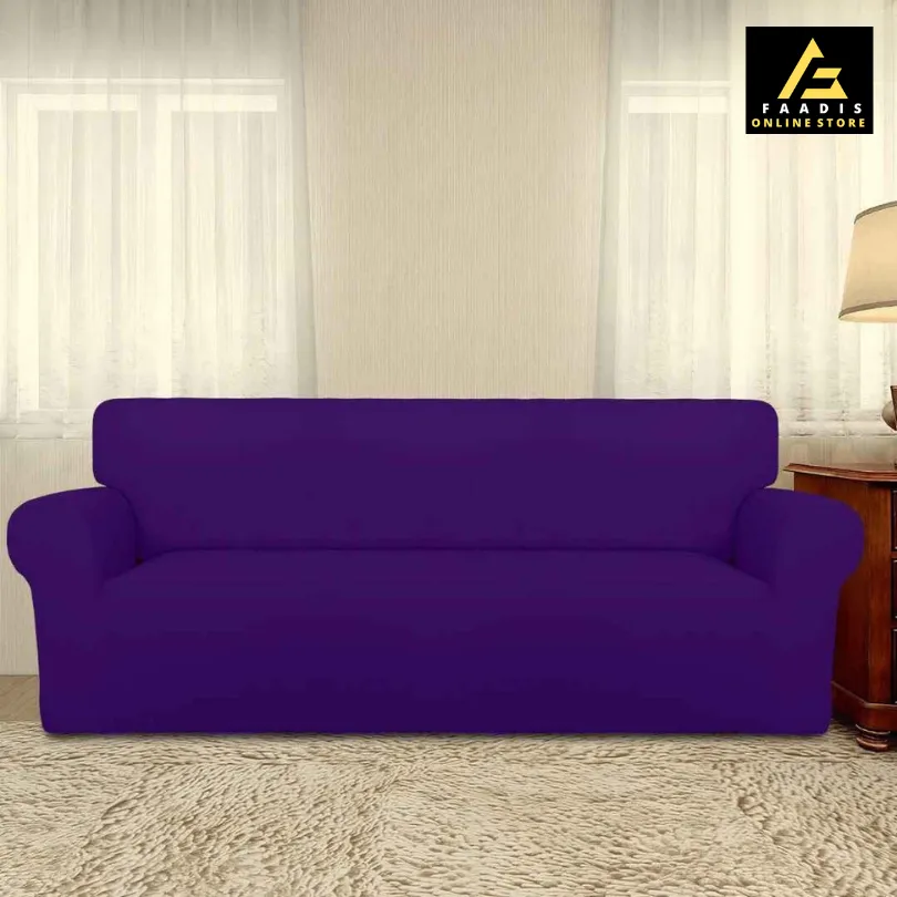 Jersey Sofa Covers-Purple