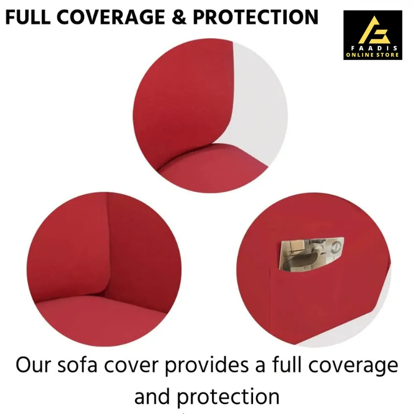 Jersey Sofa Covers-Red